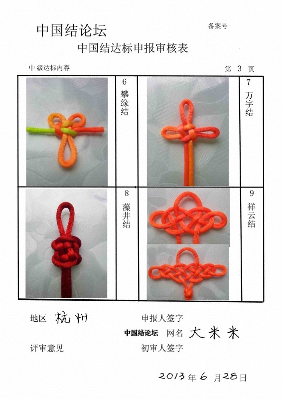 中级达标审核表3