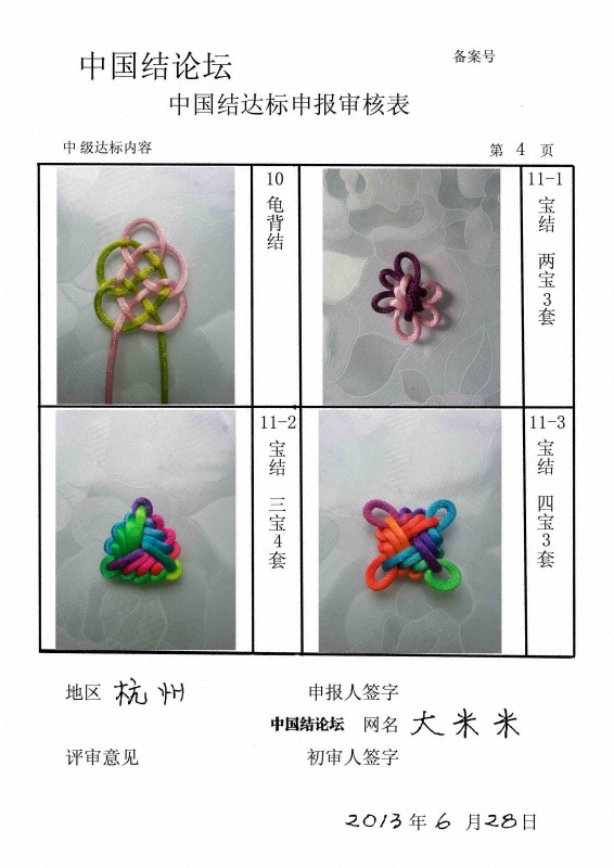 中级达标审核表4