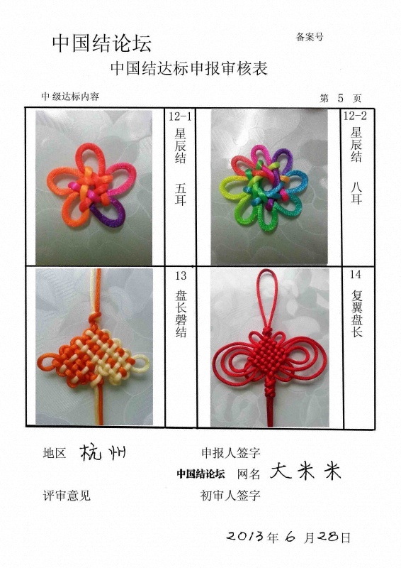 中级达标审核表5