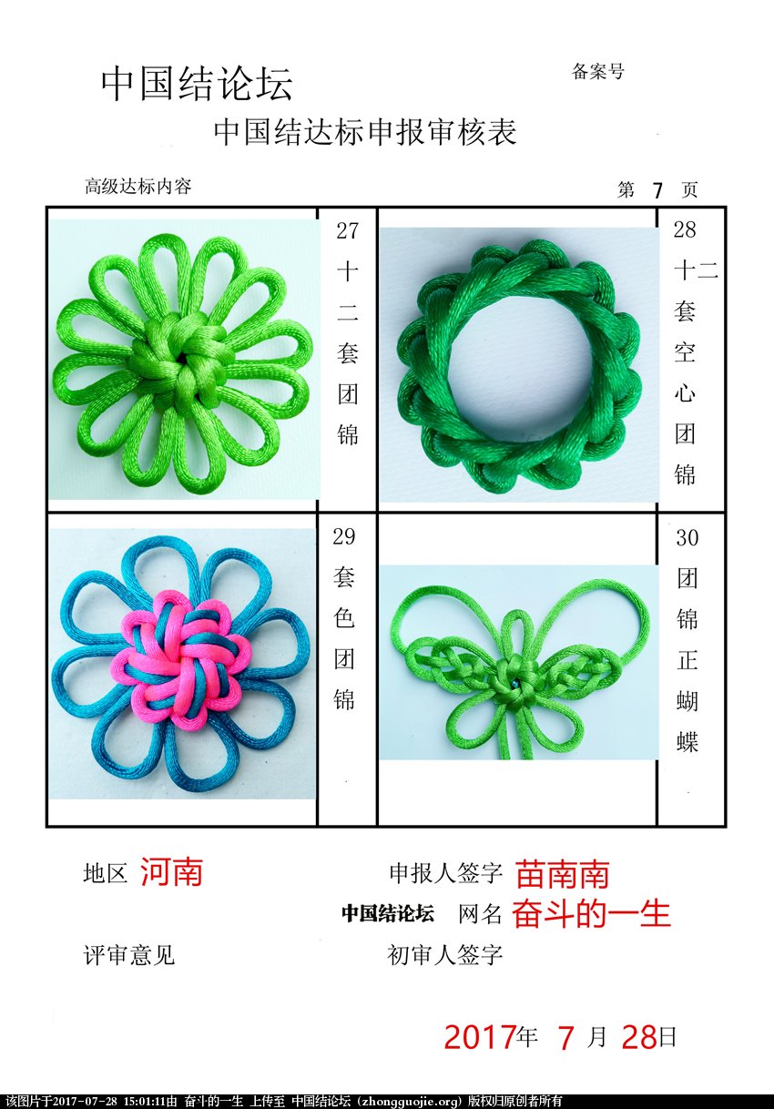 高级达标审核表7