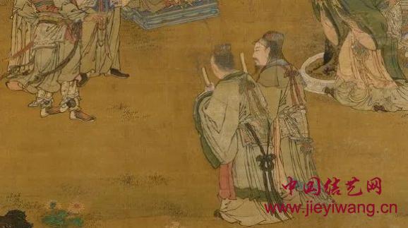 明汉殿论功图中的绶带结