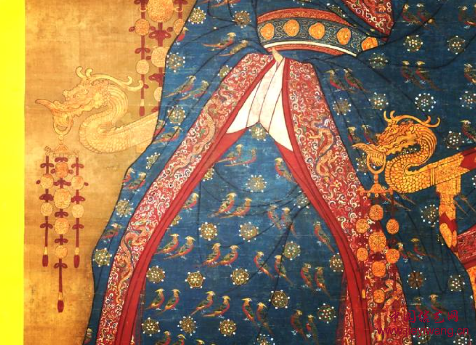 南宋真宗后坐像轴图中的悬挂串联式饰结