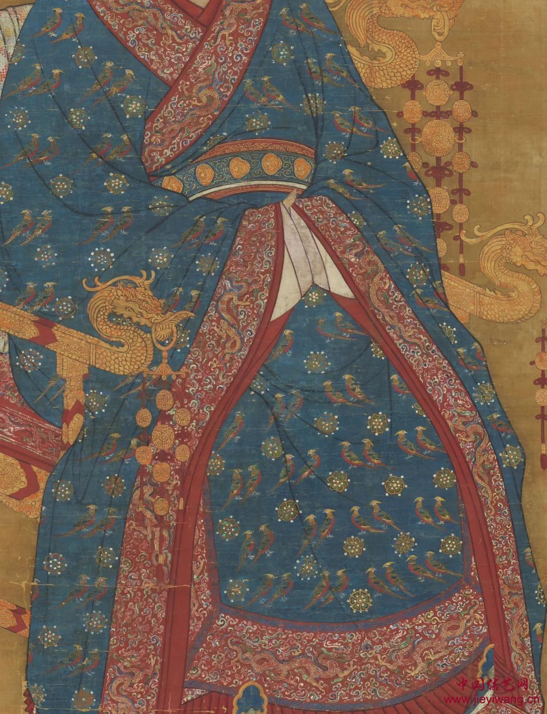 南宋真宗后坐像轴图中的悬挂串联式饰结