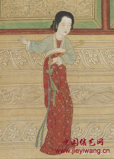 明代仇英《汉宫春晓图》百位美人身上的绳结