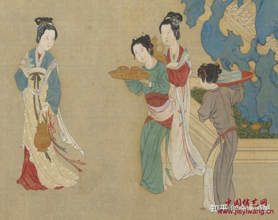 明代仇英《汉宫春晓图》百位美人身上的绳结