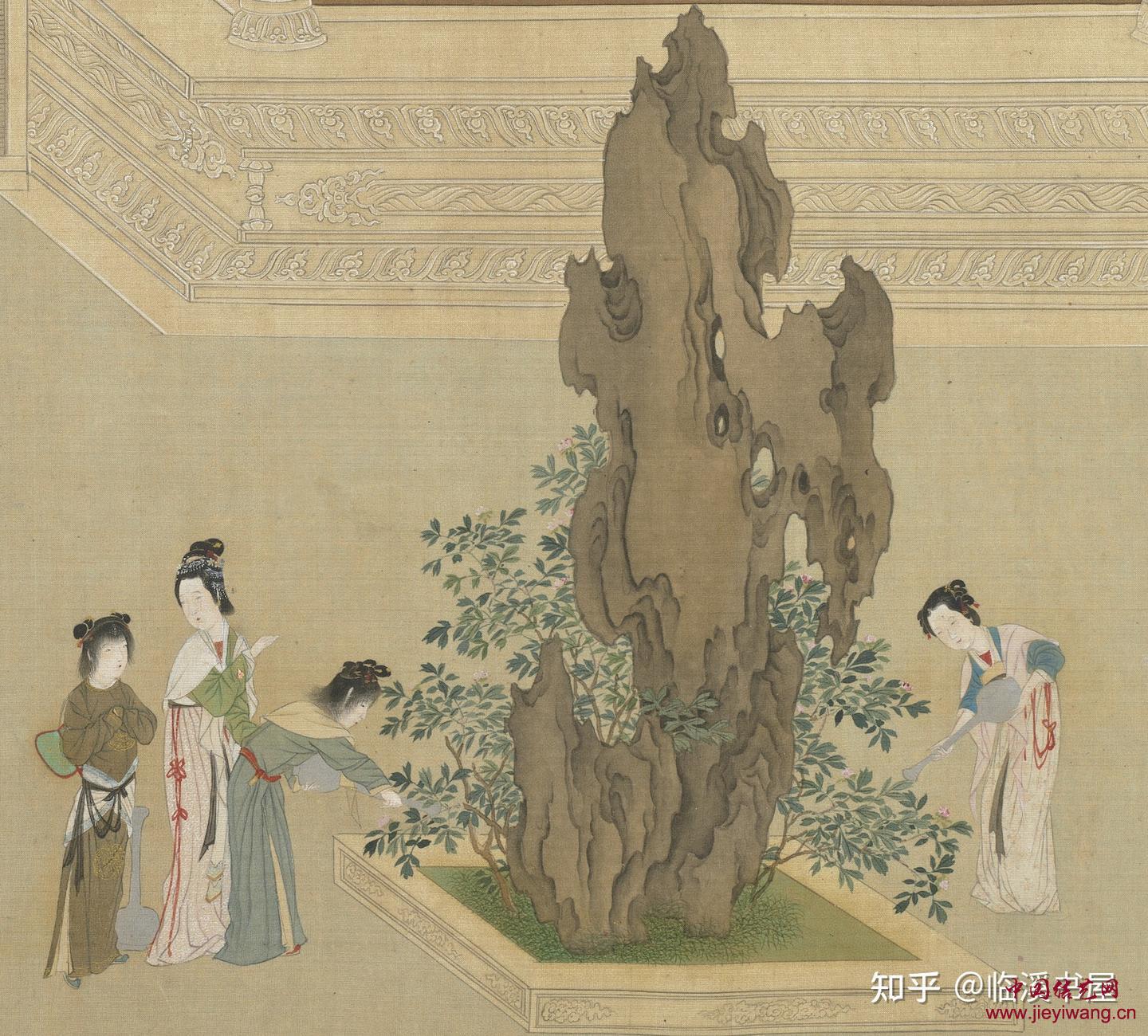 明代仇英《汉宫春晓图》百位美人身上的绳结