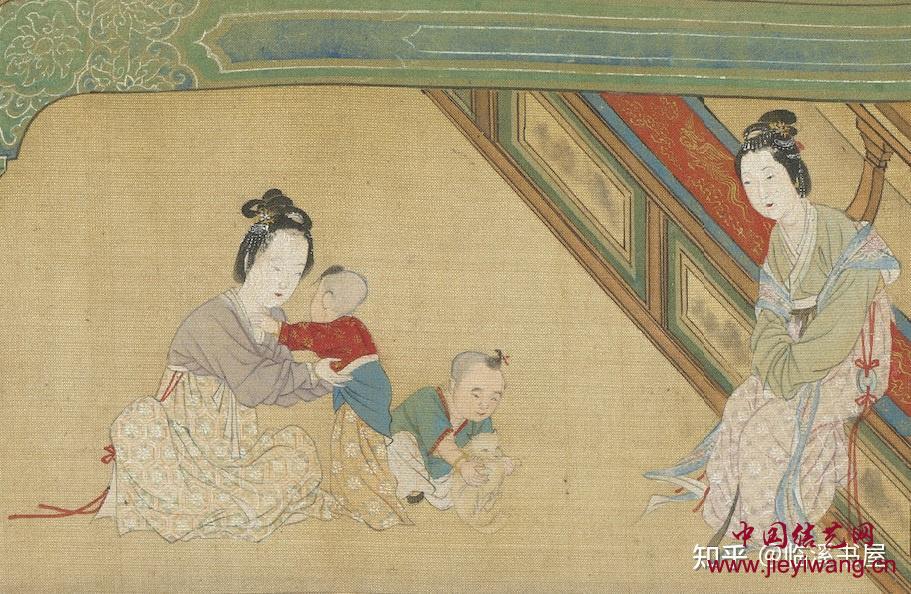 明代仇英《汉宫春晓图》百位美人身上的绳结