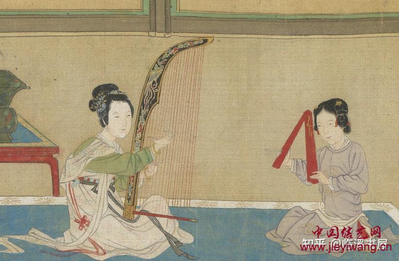 明代仇英《汉宫春晓图》百位美人身上的绳结